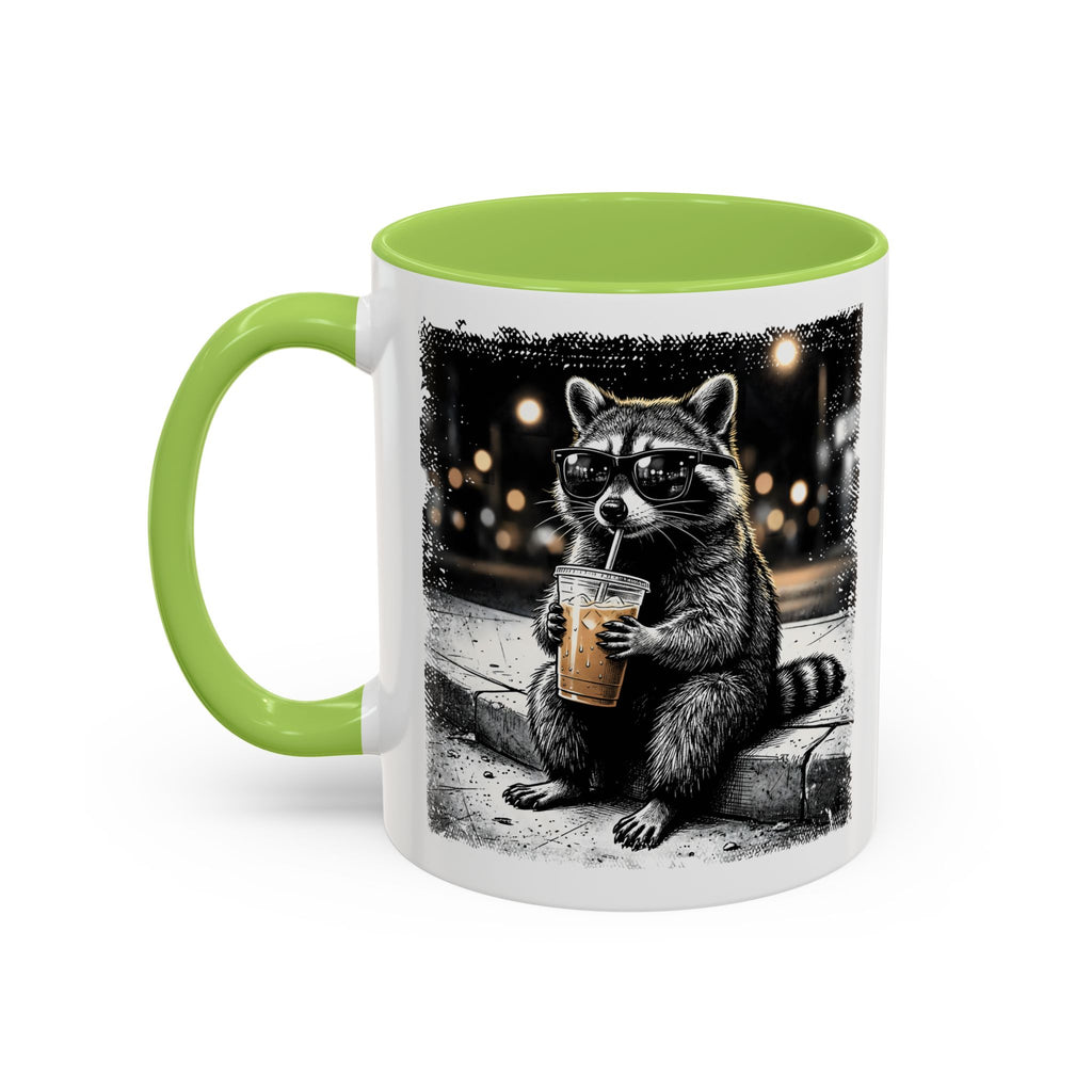 Trash Panda Iced Coffee Mug – Cute & Funny Raccoon Design