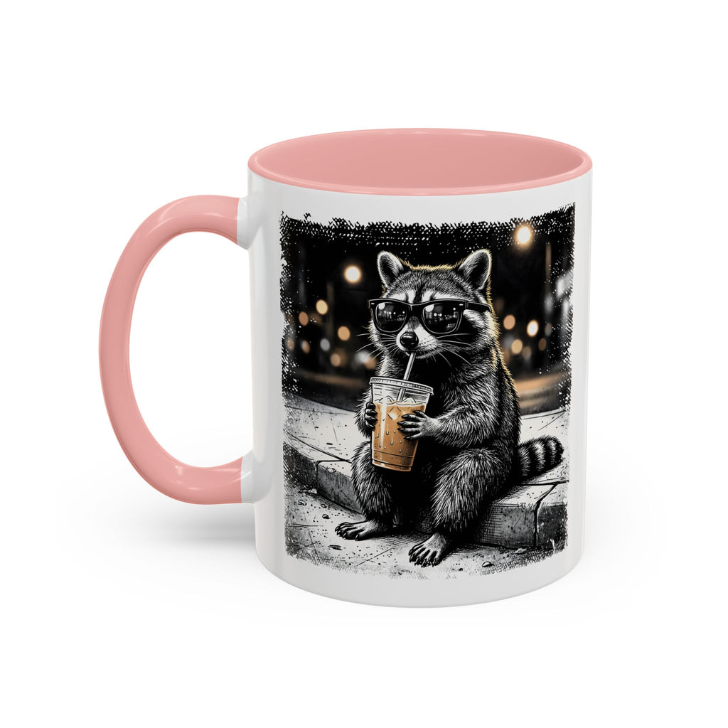 Trash Panda Iced Coffee Mug – Cute & Funny Raccoon Design