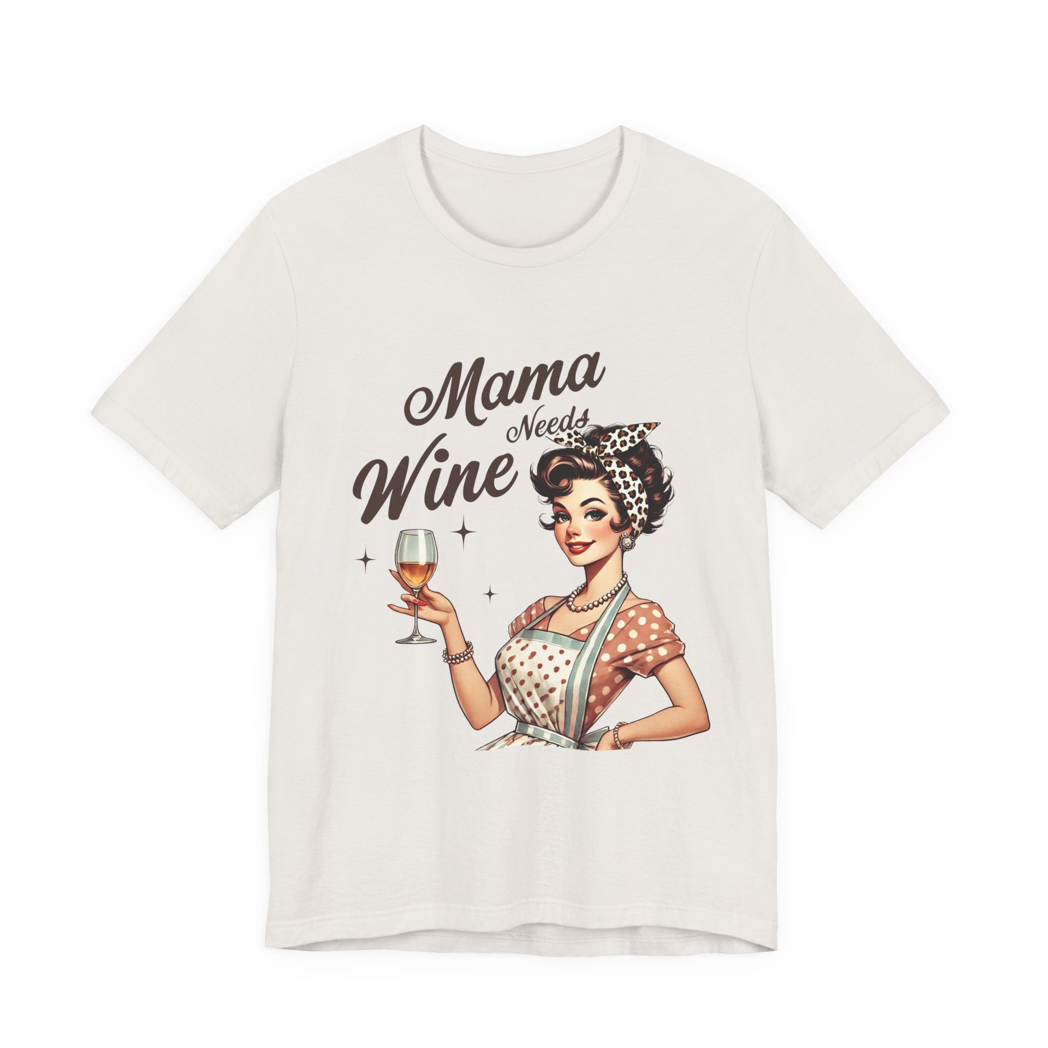 Mama Needs Wine Vintage Graphic Tee — Funny Mother's Day Wine Shirt