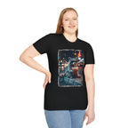 Raccoon Night Street T-Shirt — Urban Nightlife Animal Graphic Tee