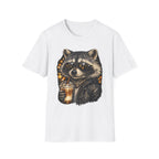 Raccoon Latte T-Shirt – Cute Coffee Animal Graphic Tee