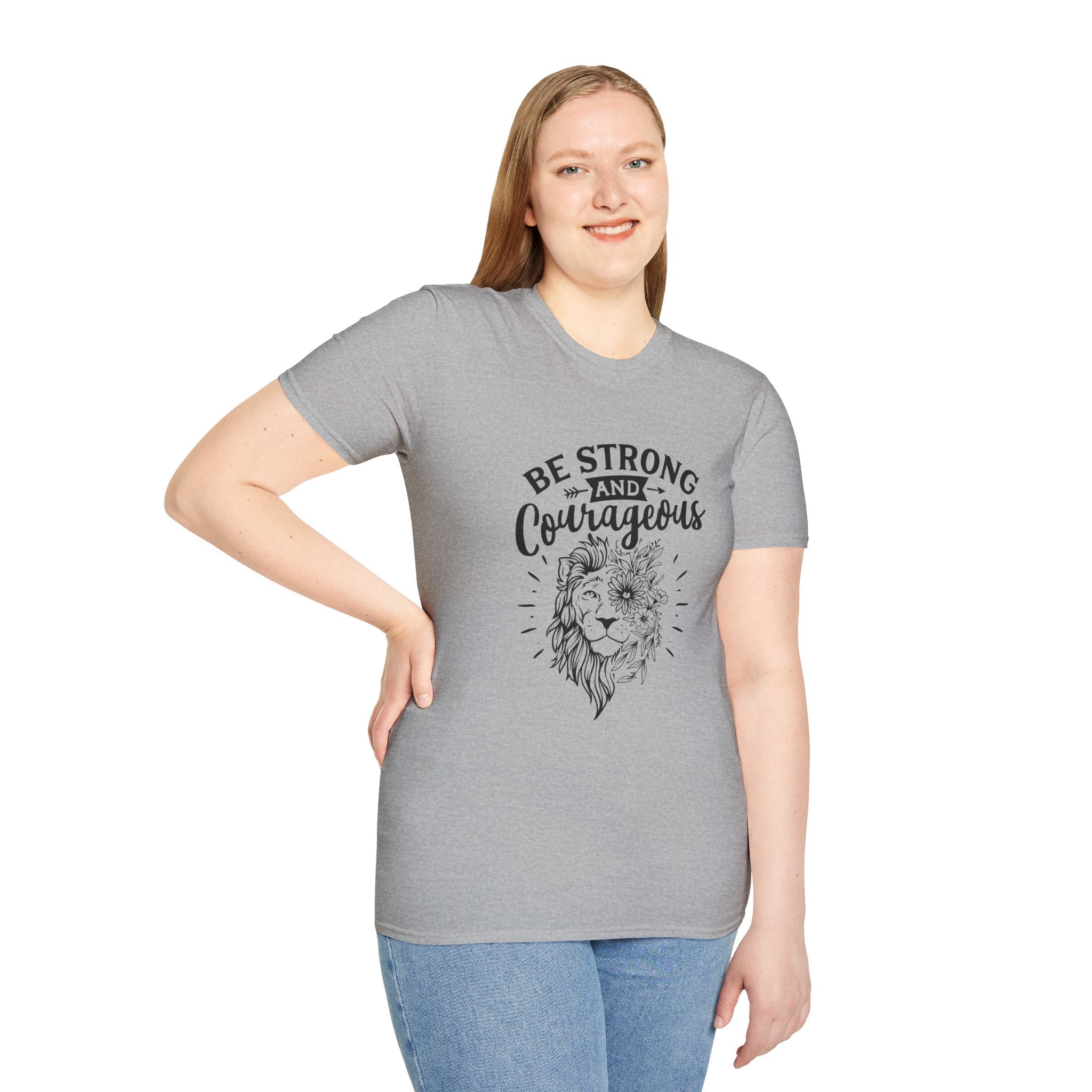 Be Strong and Courageous Lion T-Shirt