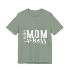 Mom Boss Tee — Wife Mom Boss Graphic T-Shirt, Mother's Day Gift