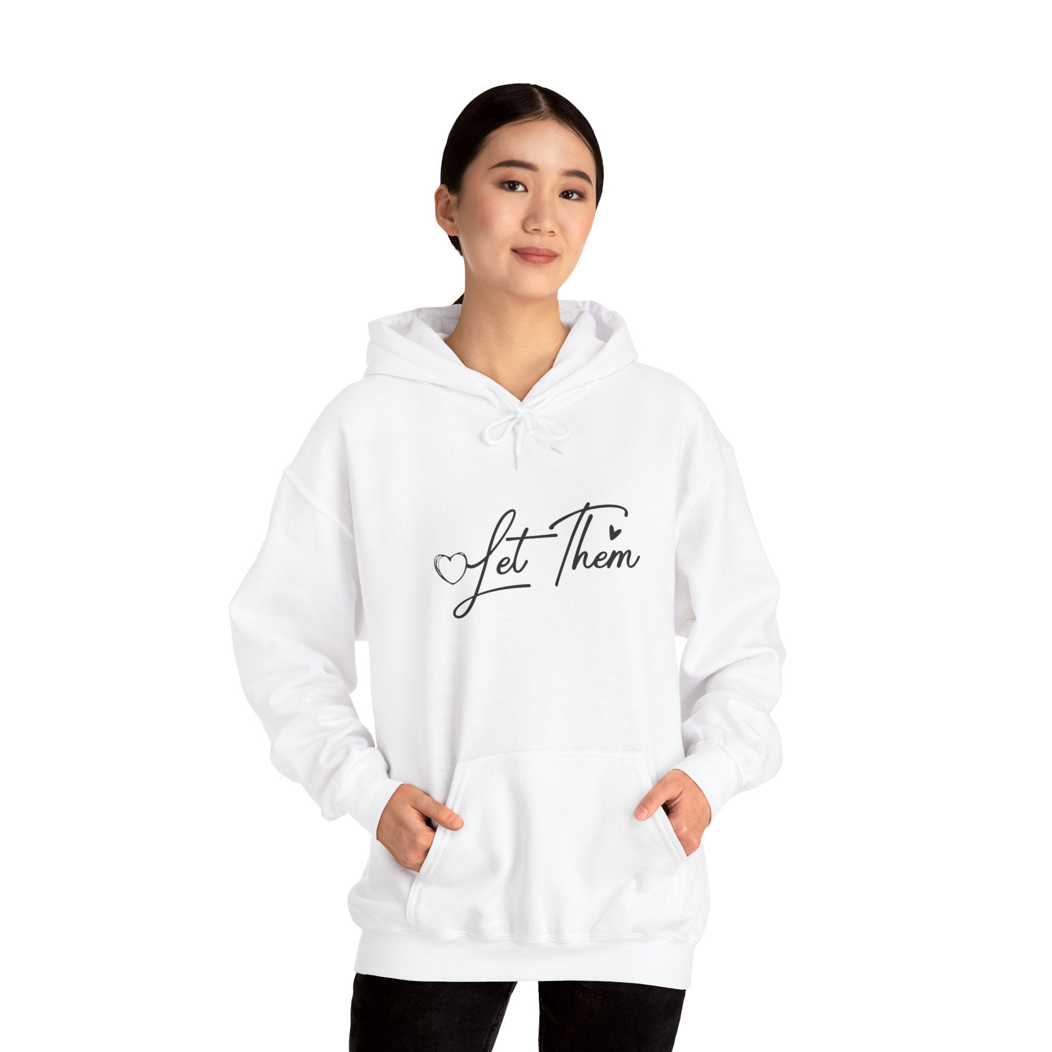 Let Them Hoodie — Inspirational "Let Them" Script Sweatshirt