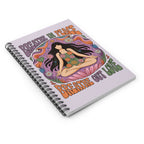 Meditation Girl Spiral Notebook — “Breathe In Peace, Breathe Out Love” Ruled Journal