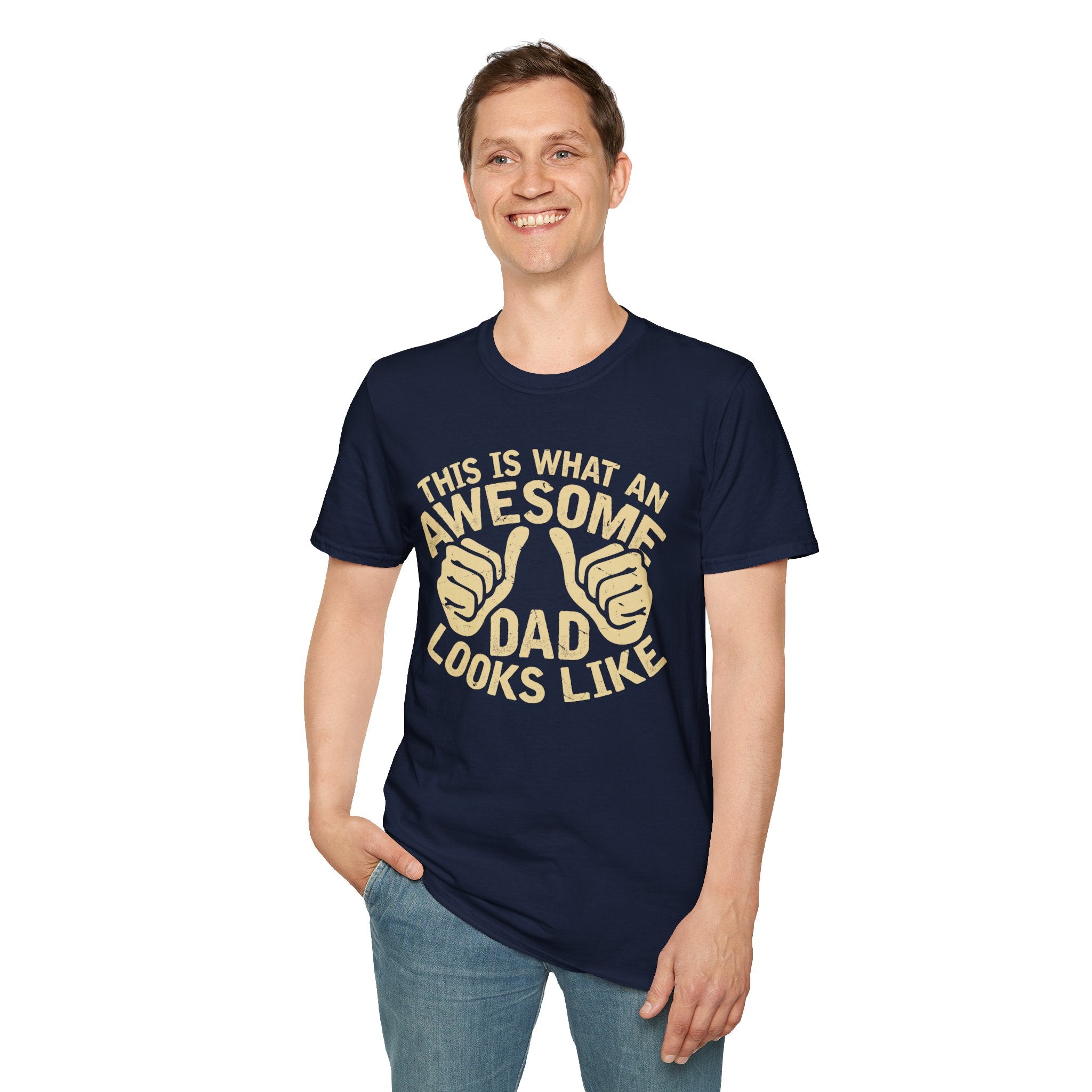 Awesome Dad T-Shirt – "This Is What An Awesome Dad Looks Like" Father's Day Tee