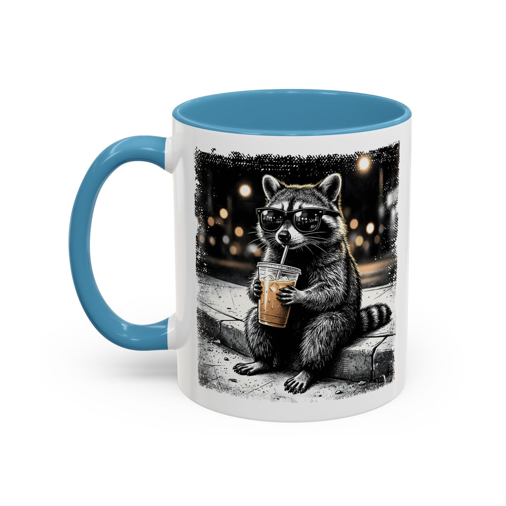 Trash Panda Iced Coffee Mug – Cute & Funny Raccoon Design