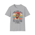Chicken Graphic T-Shirt — "I May Look Calm But In My Head I've Pecked You 3 Times" Retro Farm Humor