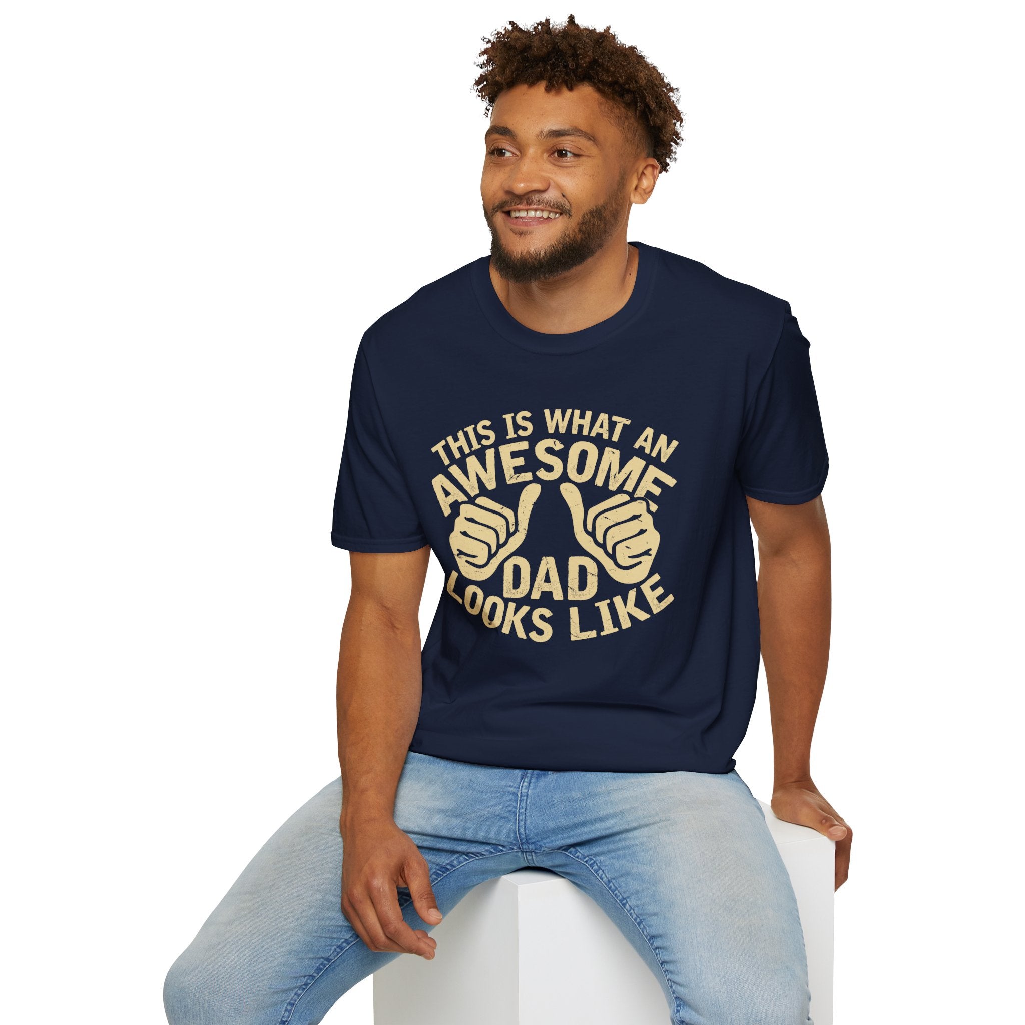 Awesome Dad T-Shirt – "This Is What An Awesome Dad Looks Like" Father's Day Tee