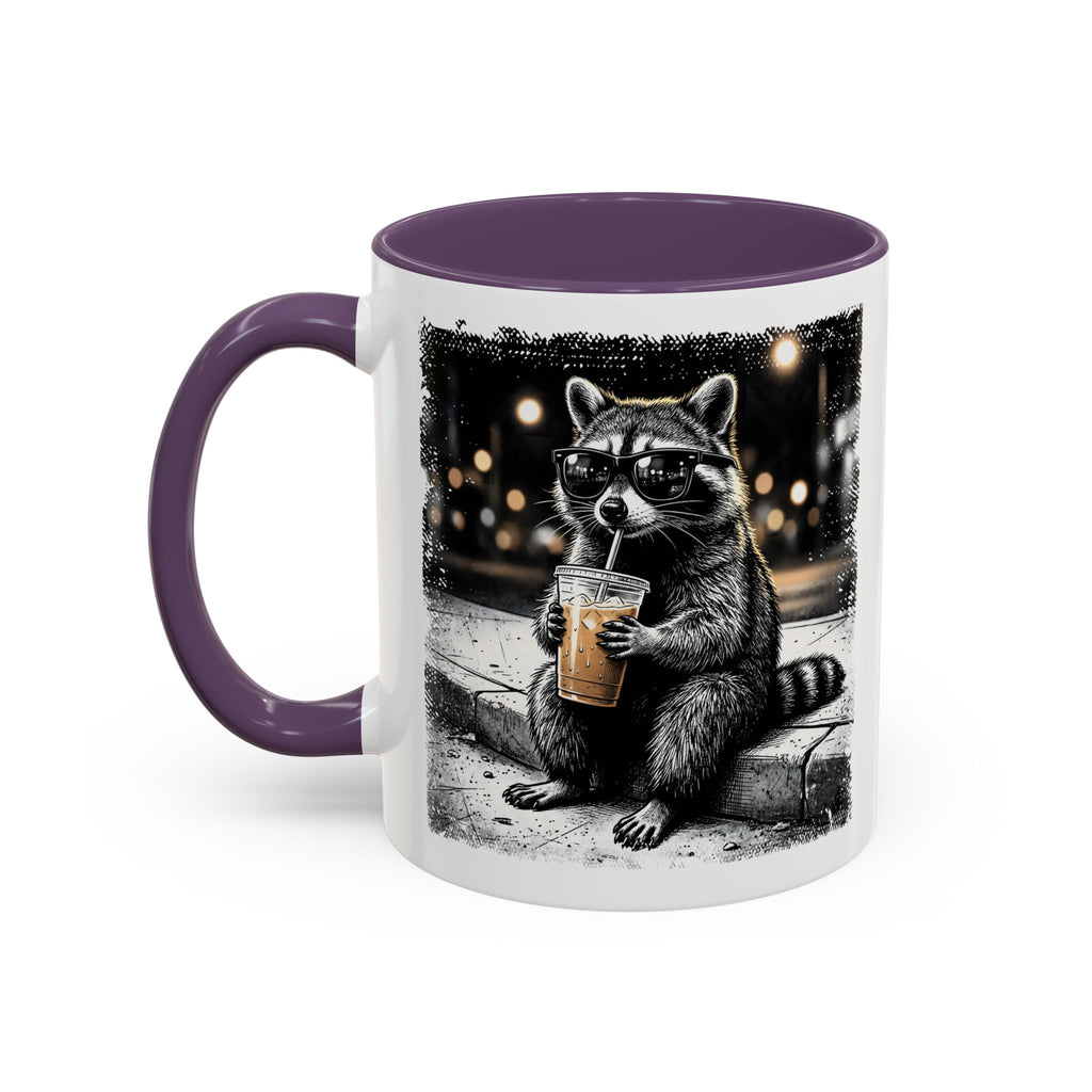 Trash Panda Iced Coffee Mug – Cute & Funny Raccoon Design