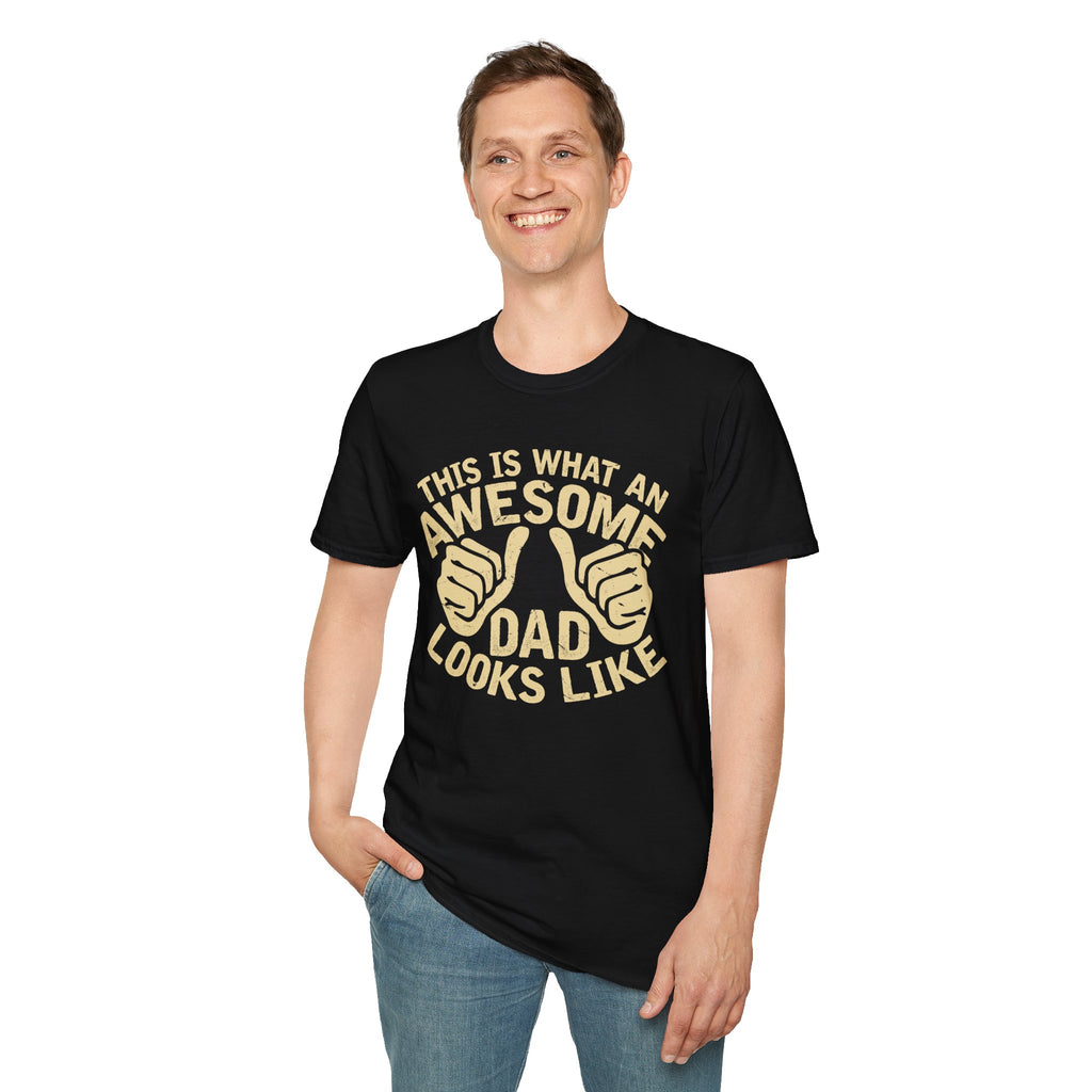Awesome Dad T-Shirt – "This Is What An Awesome Dad Looks Like" Father's Day Tee