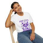 Stay Cool Iced Coffee T-Shirt — Cute Raccoon Graphic Tee
