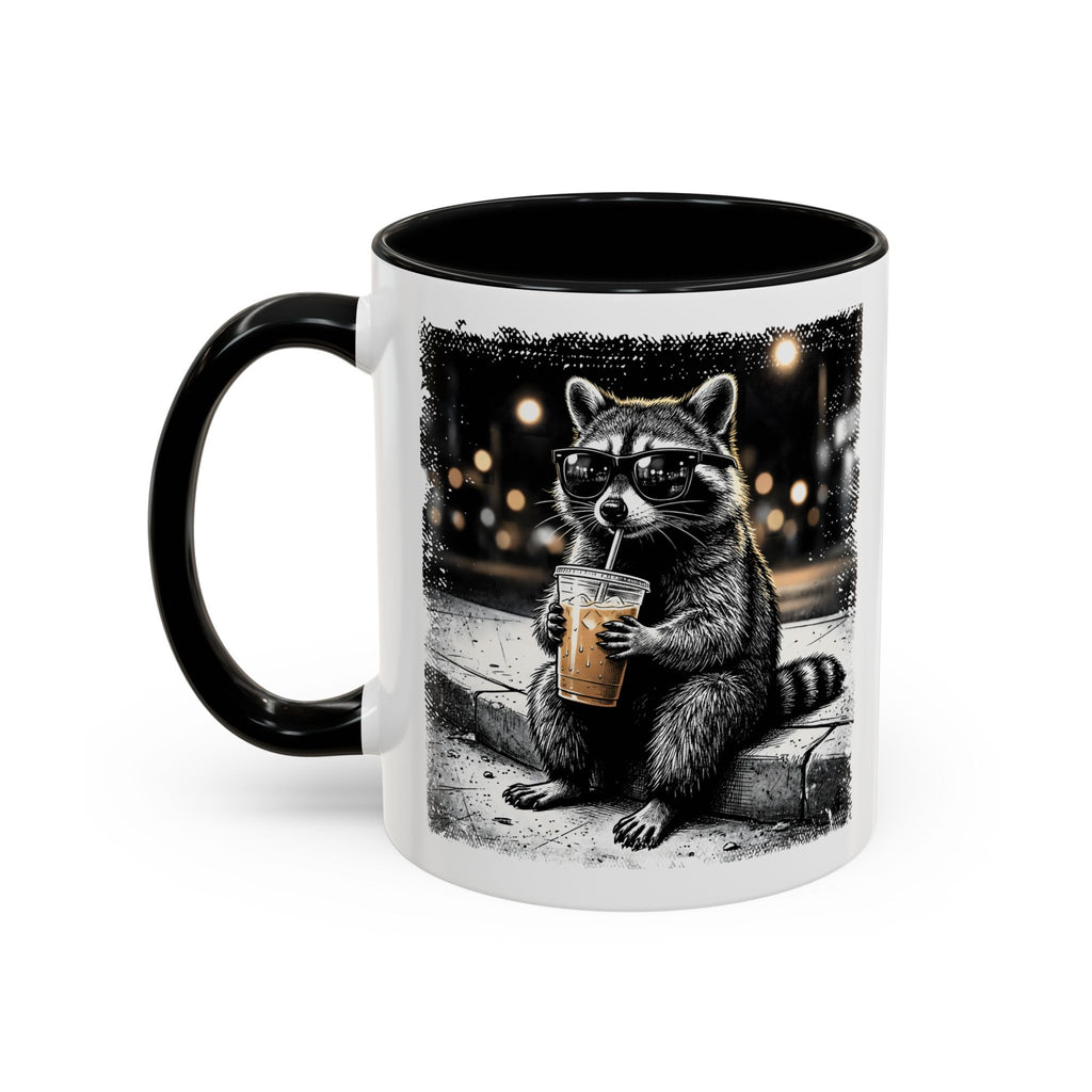 Trash Panda Iced Coffee Mug – Cute & Funny Raccoon Design