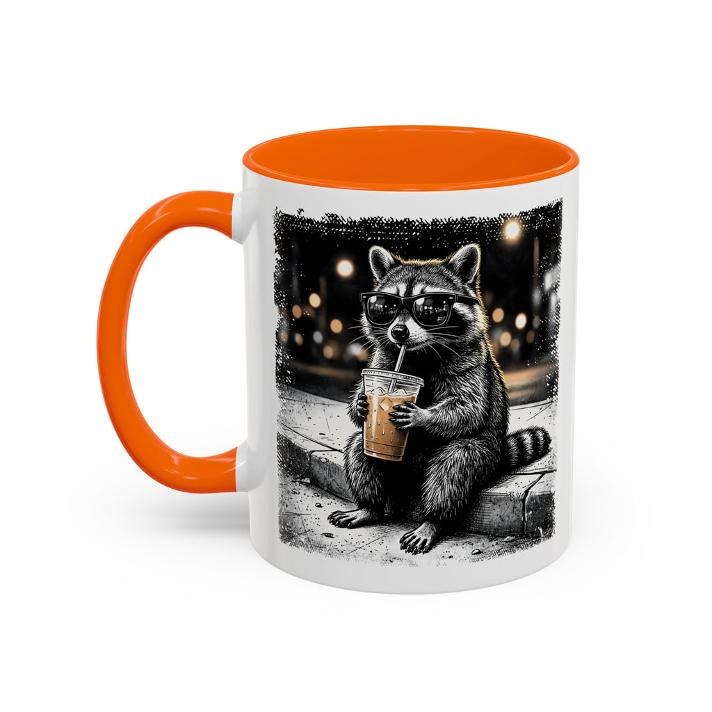 Trash Panda Iced Coffee Mug – Cute & Funny Raccoon Design