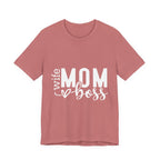 Mom Boss Tee — Wife Mom Boss Graphic T-Shirt, Mother's Day Gift